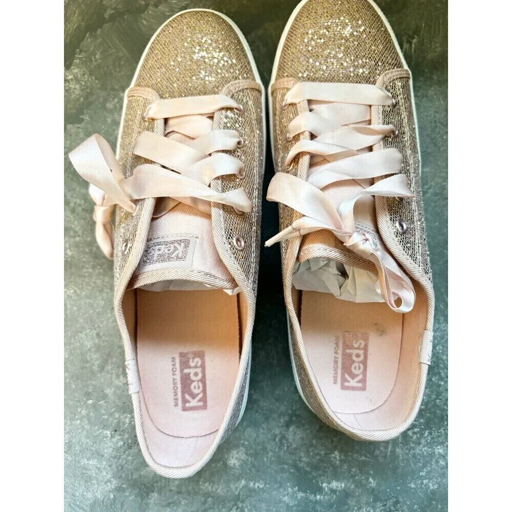 Keds Girl's Kickstart Celebrations Rose Gold 6 Big Kid new